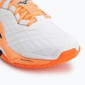 Scarpe da pallamano Mizuno Wave Stealth Neo 2.1 white/black/flamingo coral 7