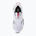 Scarpe da corsa uomo Mizuno Wave Rider 30 Disclosure white/black/high risk red 5