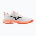 Scarpe da pallamano Mizuno Wave Stealth Pro white/black/flamingo coral 2