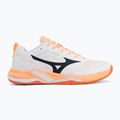 Scarpe da pallamano Mizuno Wave Stealth Pro white/black/flamingo coral 2