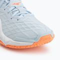 Scarpe da pallamano donna Mizuno Wave Stealth Neo 2.1 blue finch/lava orange/white 7