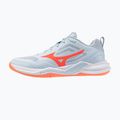 Scarpe da pallamano donna Mizuno Wave Stealth Pro blue finch/lava orange 8