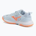 Scarpe da pallamano donna Mizuno Wave Stealth Pro blue finch/lava orange 3