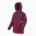 Giacca antivento per bambini REGATTA Hillain Warm fig/dark pimento/dusty rose 9