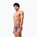 Slip da nuoto uomo Speedo Printed Brief techno jungle/orchid shine 5