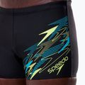 Boxer da bagno uomo Speedo Medley Logo Aquashort anthracite/hyper teal 6