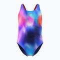 Costume da bagno intero bambino Speedo Allover Print Leaderback post it pink