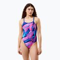 Costume da bagno intero donna Speedo FL Printed Turnback brushy glitch/hope