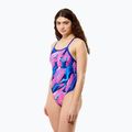 Costume da bagno intero donna Speedo FL Printed Turnback brushy glitch/hope 3