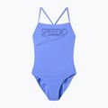 Costume da bagno intero da donna Speedo Endurance+ Logo Thin Strap moonlight lavender