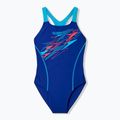 Costume da bagno intero bambino Speedo Medley Logo Medalist night watch/hyper teal