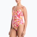 Costume da bagno intero donna Nike V-Neck desert pink