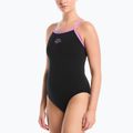 Costume da bagno intero donna Nike Hydrastrong Logo Gra jet black