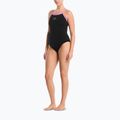 Costume da bagno intero donna Nike Hydrastrong Logo Gra jet black 2