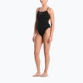 Costume da bagno intero donna Nike Hydrastrong Logo Gra jet black 2