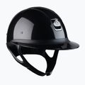 Casco da equitazione Samshield Miss Shield Shadow nero lucido
