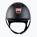 Casco da equitazione Samshield Shadowmatt Sparkling Vintage Rose Top Rose Gold Chrome Black 3