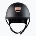 Casco da equitazione Samshield Shadowmatt Rose Gold Trim Blason nero 2