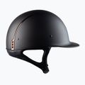 Casco da equitazione Samshield Shadowmatt Rose Gold Trim Blason nero 4