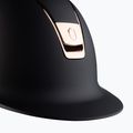 Casco da equitazione Samshield Shadowmatt Rose Gold Trim Blason nero 6