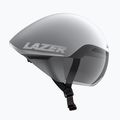 Casco da bicicletta Lazer Victor KinetiCore bianco/argento opaco 2