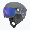 Casco da sci Bollé V-Ryft Grigio puro opaco/blu fotocromatico