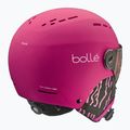 Casco da sci per bambini Bollé Quiz Visor Jr rosa caldo opaco/arancio pistola 2