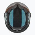 Casco da sci per bambini Bollé Quiz Visor Jr nero/blu opaco/arancio pistola 5