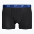 Boxer CR7 Basic Trunk da uomo 3 paia nero/blu 2