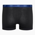 Boxer CR7 Basic Trunk da uomo 3 paia nero/blu 3