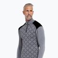 Felpa termica uomo Dovre Half Zip Jacquard grey 3