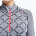 Felpa termica donna Dovre Half Zip Jacquard grey 3