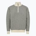 Maglione da uomo Dovre Knitted Half Zip Pullover beige