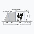 Tenda da campeggio per 4 persone Outwell Monterey 4 Air blu 8