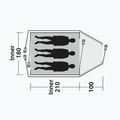 Tenda da campeggio 3-osobowy Outwell Cloud 3 verde/grigio 8