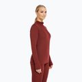 Felpa termica donna Dovre Wool Zip burgundy 3