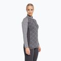 Felpa termica donna Dovre Wool Organic Half Zip grey 2