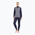 Felpa termica donna Dovre Wool Organic Half Zip navy 2