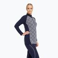 Felpa termica donna Dovre Wool Organic Half Zip navy 3