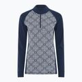 Felpa termica donna Dovre Wool Organic Half Zip navy 6