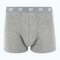 Boxer CR7 Basic Trunk da uomo 3 paia bianco/grigio/ nero 3