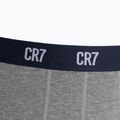 Boxer CR7 Basic Trunk da uomo 3 paia grigio melange/bianco/navy 7