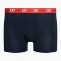 Boxer CR7 Basic Trunk da uomo 3 paia grigio melange/rosso/navy 8