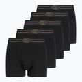 Boxer CR7 Basic Trunk da uomo 5 paia nero/oro