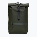Zaino urbano Rains Rucksack Rolltop 13 + 4 l green