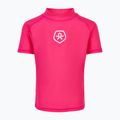 Colore Bambini Maglietta da bagno tinta unita rosa/freccia