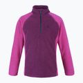 Colore Bambini Pullover in pile a righe festival fucsia