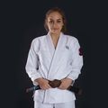 GI per il Brazilian jiu-jitsu Ground Game Sakura bianco da donna 3