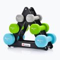 Set di manubri con supporto Meteor 30189 multicolore