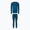 Set di biancheria intima termica per bambini Viking Skido Recycled blu navy